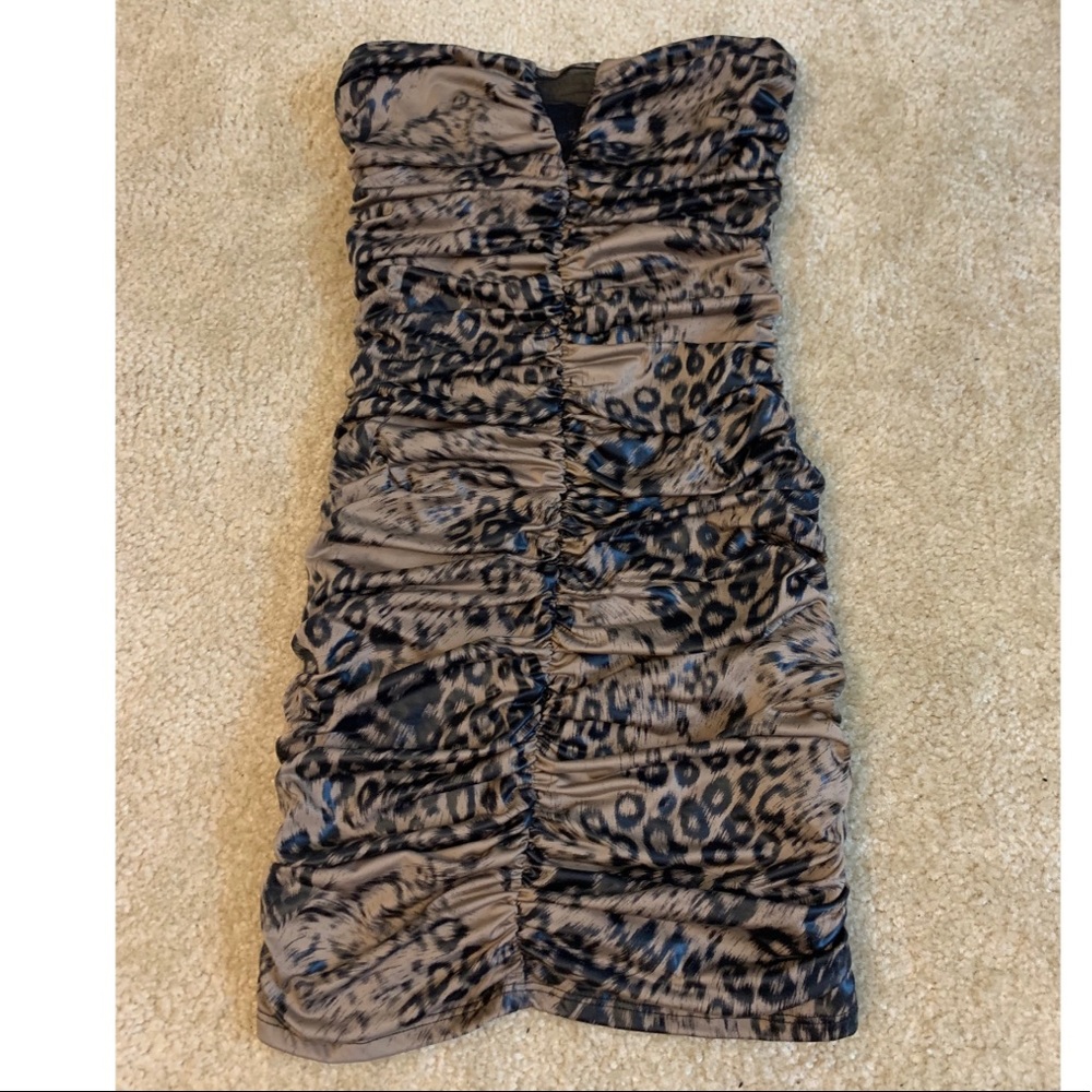 Forever 21 Leopard tube dress